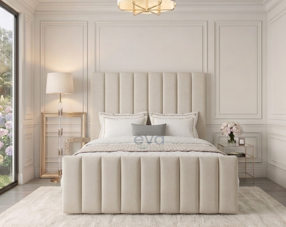 Bellia Upholstered Bed Frame With Storage & Mattress Options