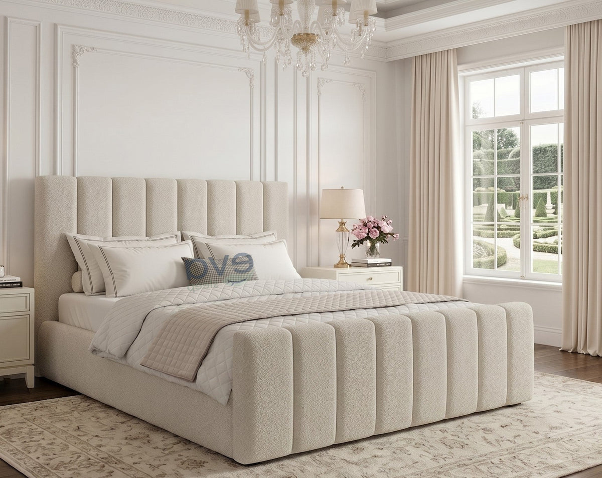 Bellia Upholstered Bed Frame With Storage & Mattress Options