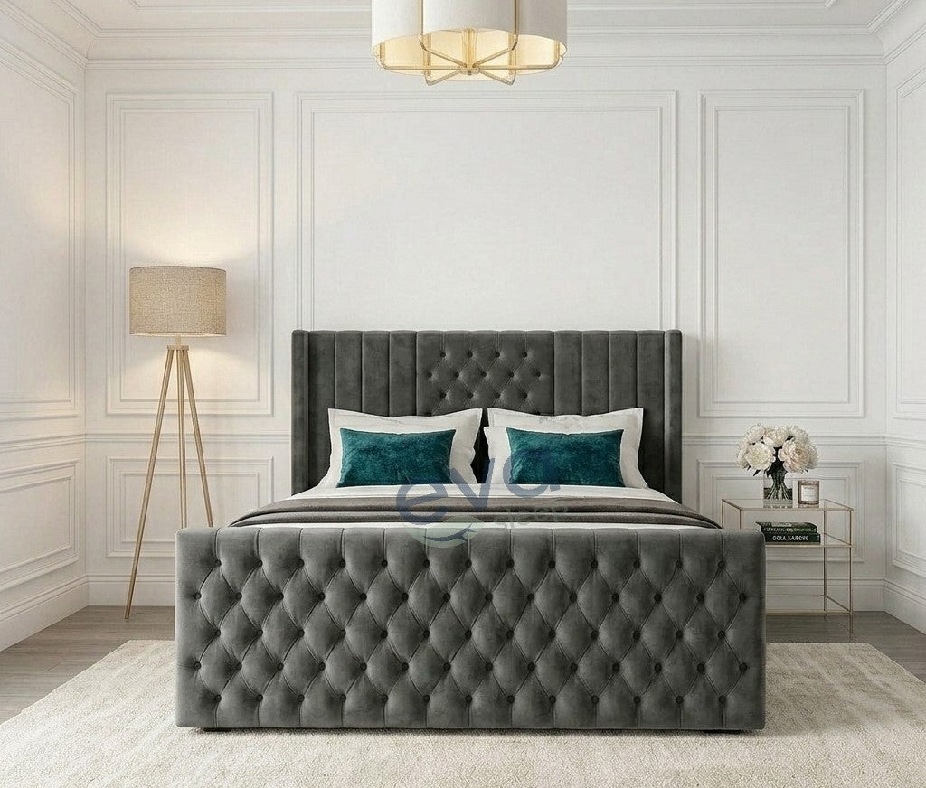 Brooklyn Wing Bed with Mattress and Storage Options