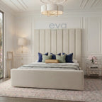 Cloud Escape Panel Headbaord Bed Frame with Ottoman Mattress Options