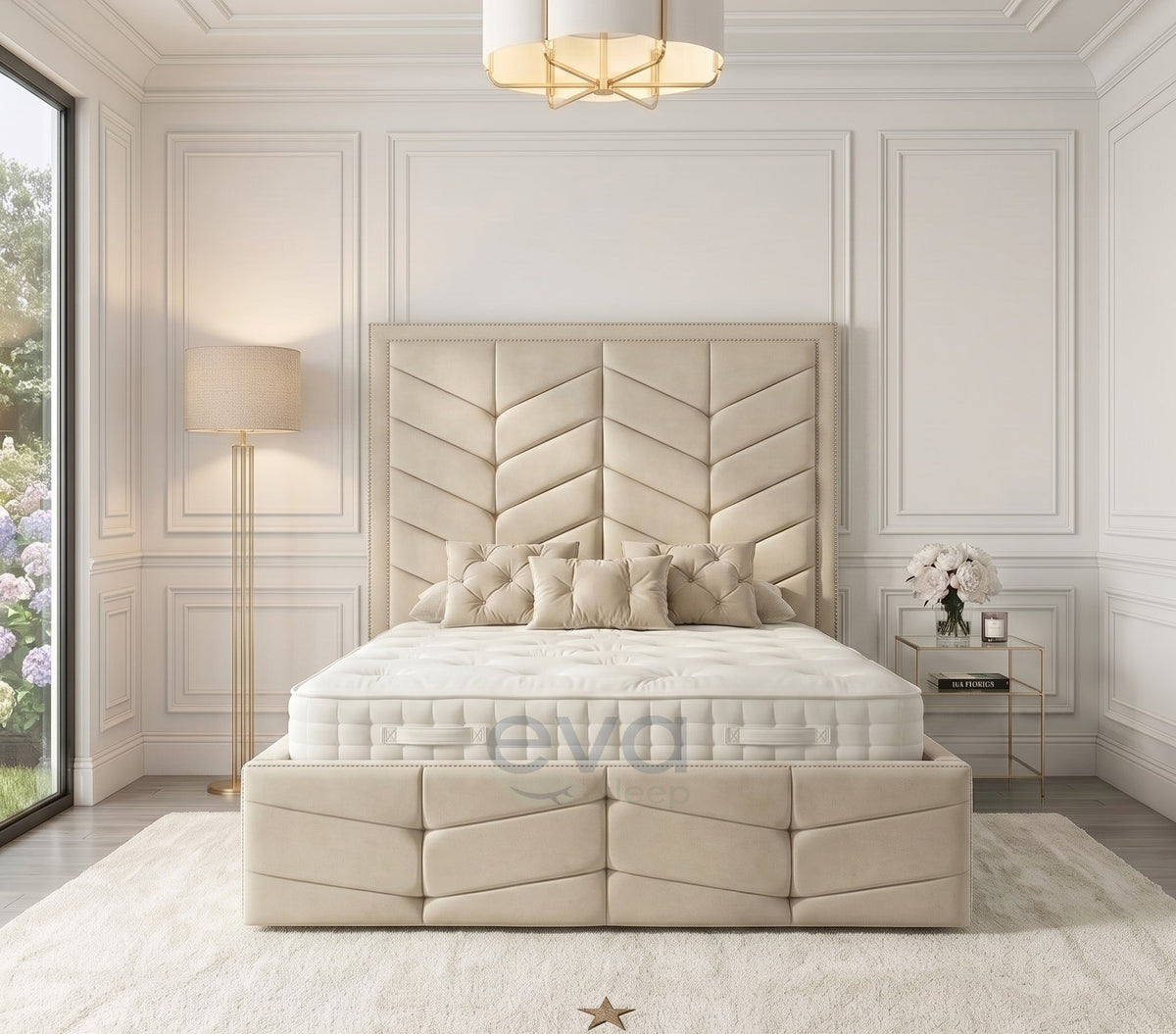 Elara Bed Frame | Ottoman Storage & Mattress Options