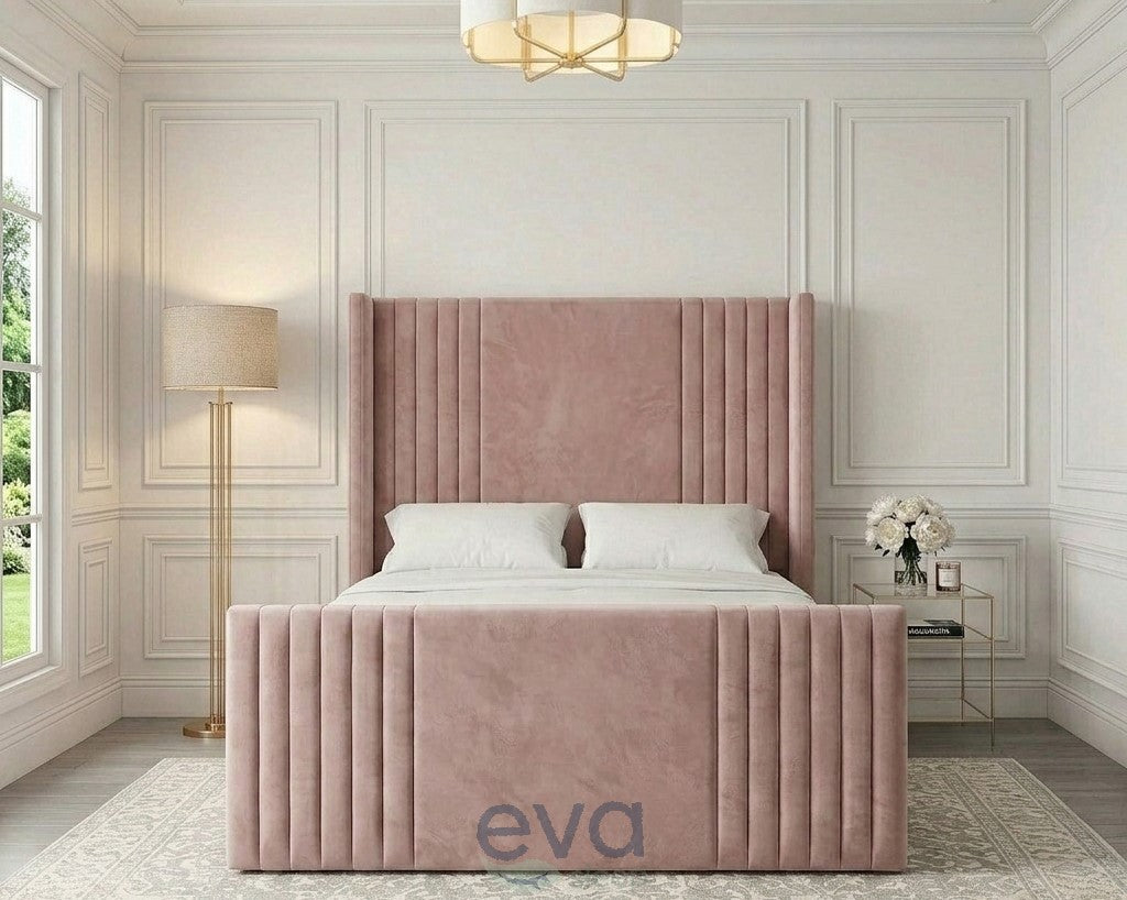 Emberly Wing Bed Frame | Ottoman & Mattress Options