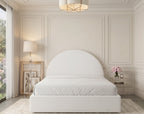 Lola Bouclé Ottoman Storage Bed - Optional Mattress