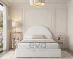 Lola Bouclé Ottoman Storage Bed - Optional Mattress