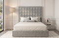 Workshire Cube Velvet Bed Frame with Ottoman & Mattress Options