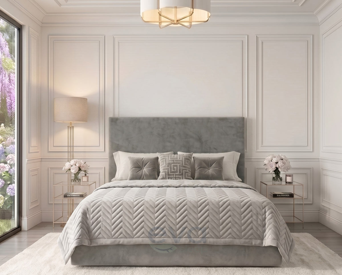Maddison Velvet Bed Frame | Ottoman & Mattress Options