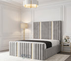 Opaline Blush Luxury  Bed with Ottoman & Mattress Options