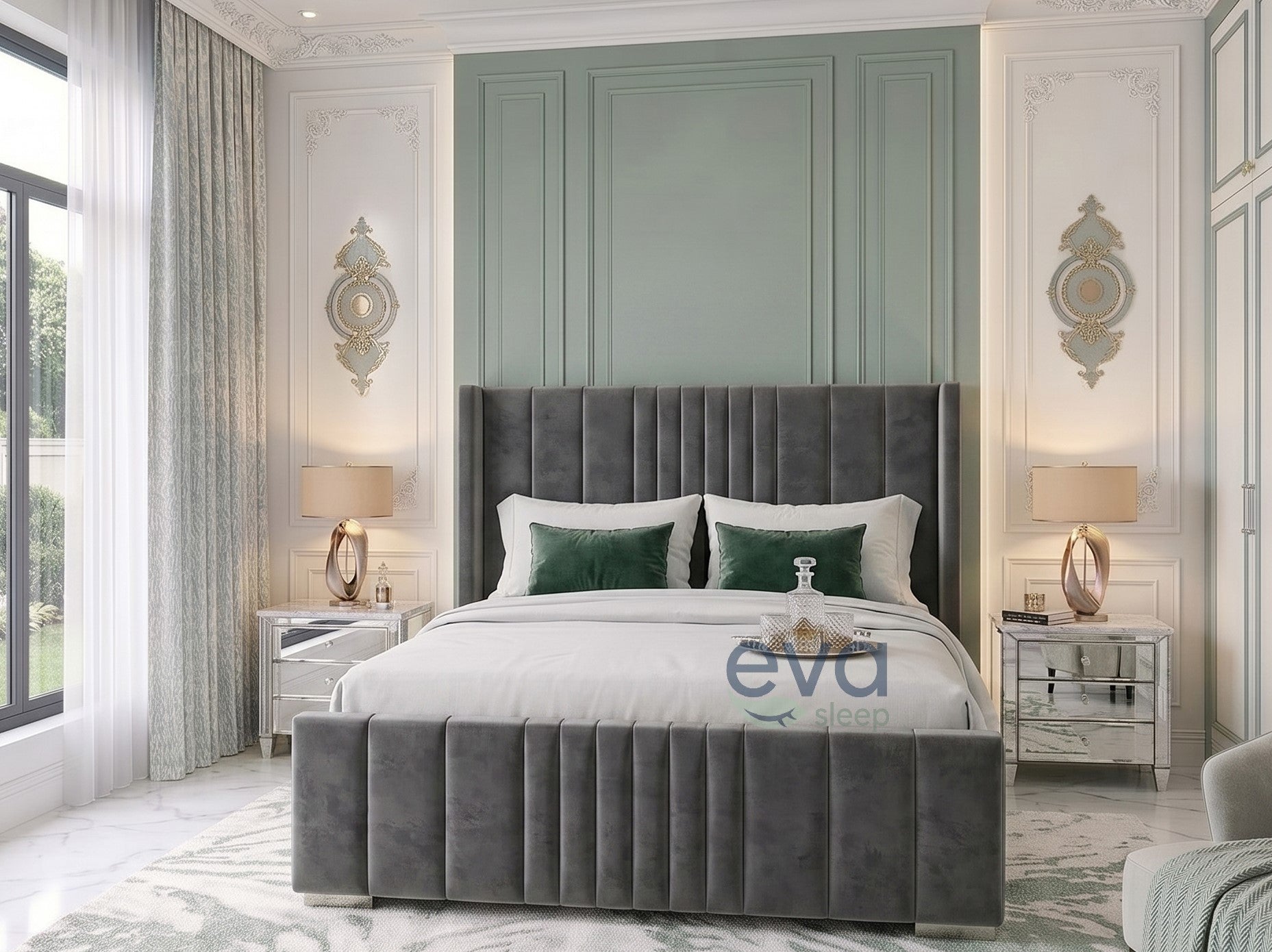 Sapphire Wing Handmade Bed Frame | Storage & Mattress Options