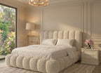 Luxury Cloud Teddy Boucle Bed Frame With mattress and Storage Options
