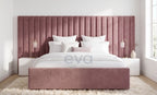 Tango Wider Oversized Headboard With Ottoman Storage and Mattress Options