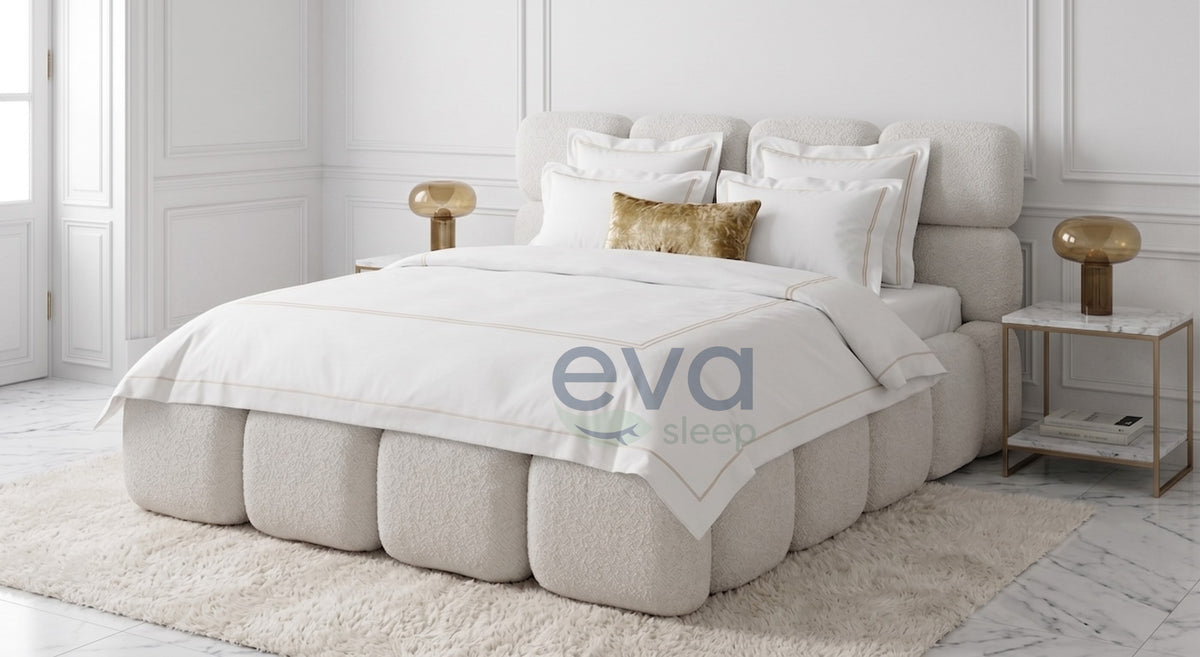 Toffee Cloud escape Teddy Bed with Mattress and Ottoman Storage Options